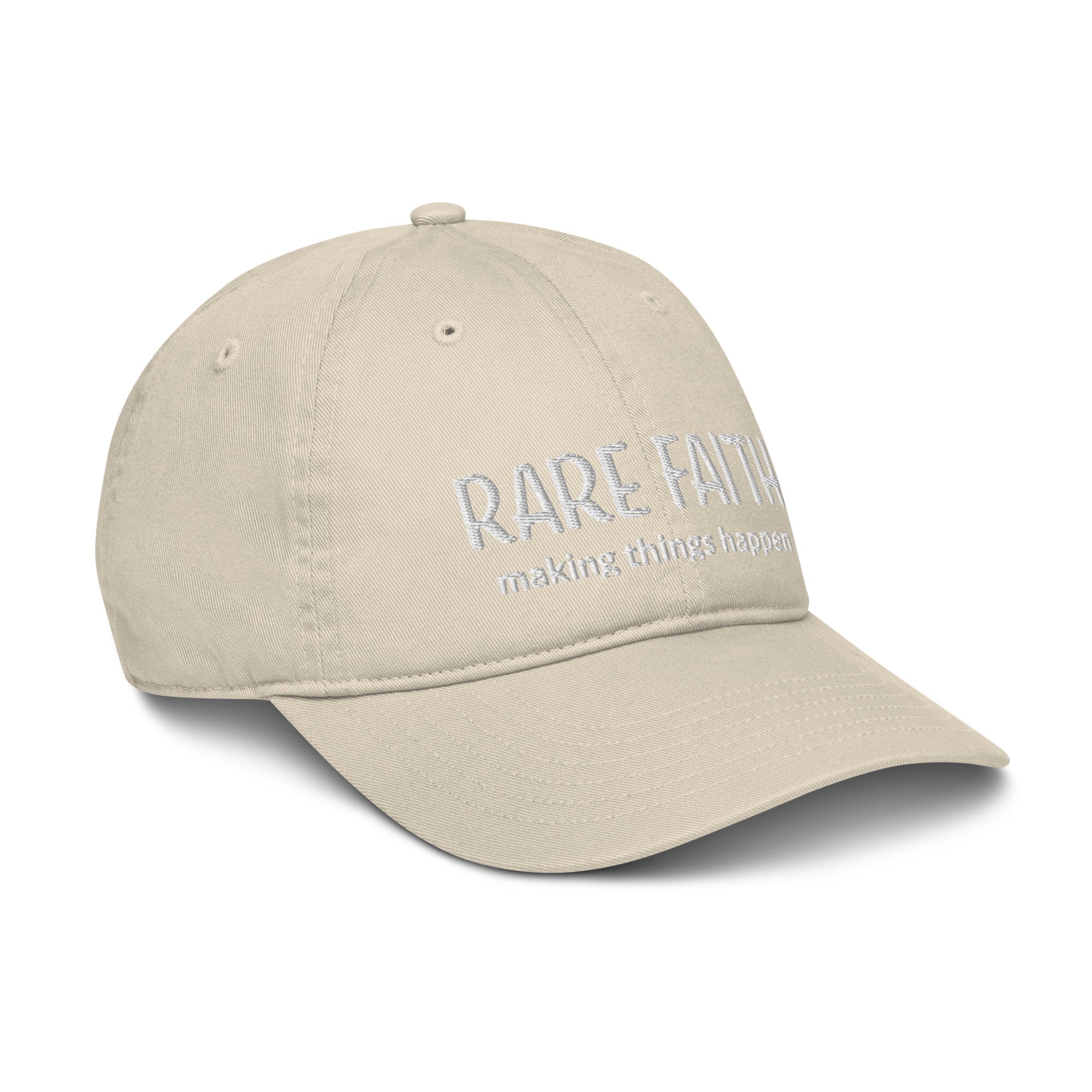 🟡 RARE FAITH Organic Dad Hat — Clearance