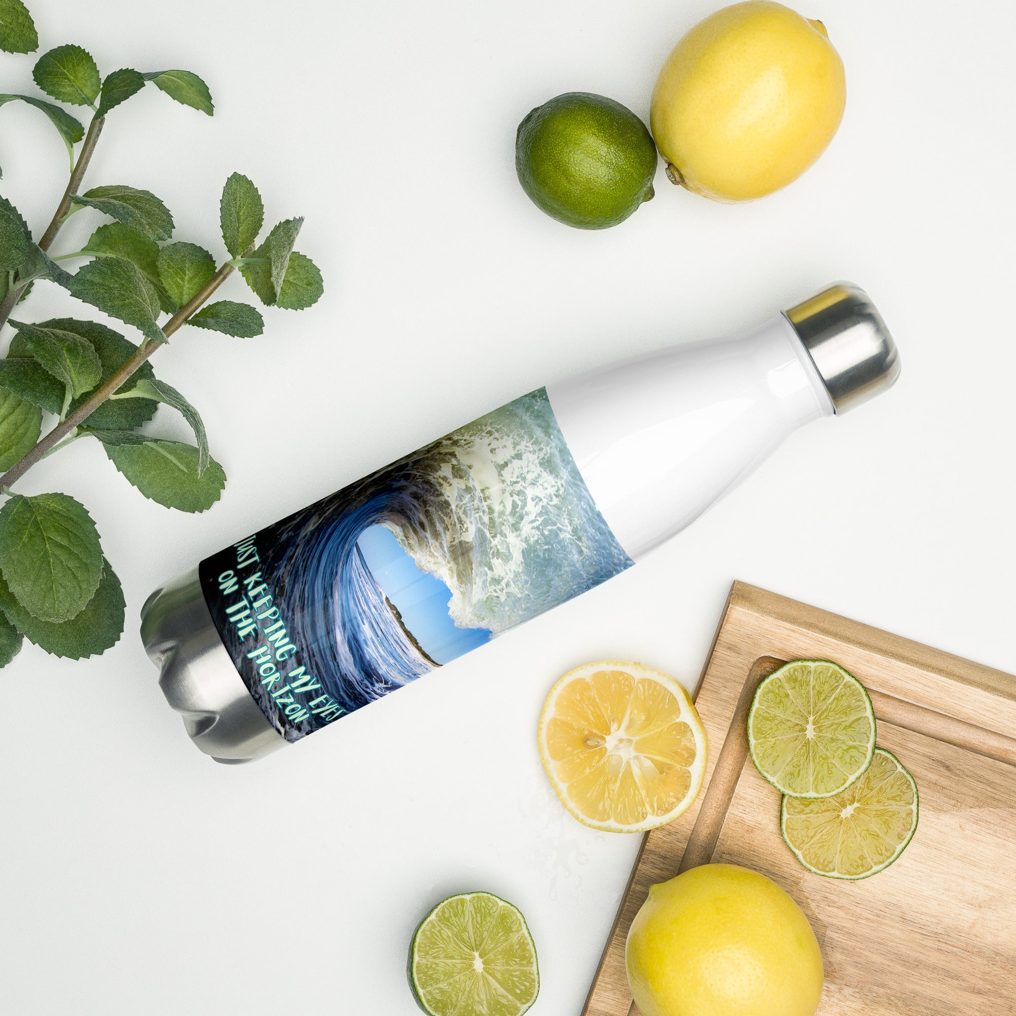 🟡 EYES ON THE HORIZON Stainless Steel Water Bottle — Clearance